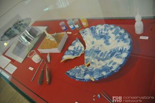 Restoration of porcelain, decorative porcelain, glass and ceramics