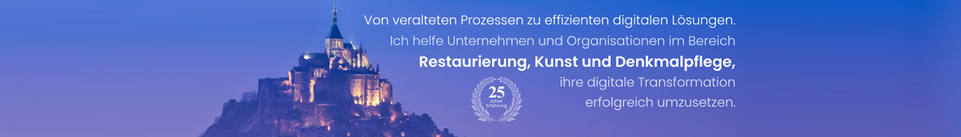 Anuvito Mentoring - Die Begleitung für Unternehmen aus den Bereichen Restaurierung, Kunst und Denkmalpflege, die ihre digitalen Prozesse optimieren möchten.