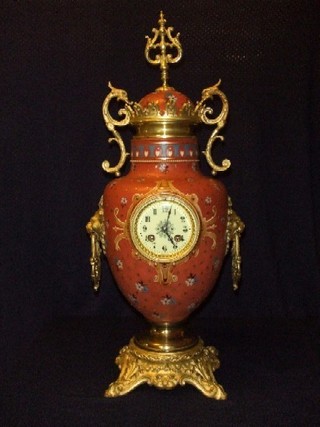 Keramik Kamingarnitur, Villeroy&Boch, Mettlach um 1900.