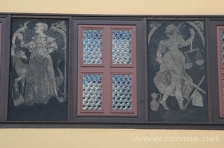 "Haus zum Sonneborn" Bohlenstube - Sgrafitti