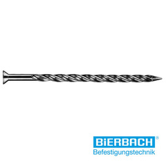 Original BiERBACH®-Gewinde-Nagel, Edelstahl Rostfrei®, Schraubgewinde schraubt sich mit jedem Hammer