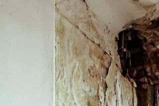 Hauswand - Schäden durch starke Feuchtigkeit