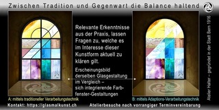 Schlittert das Verständnis für das Kunsthandwerk des Glasmalers auf Abwegen?