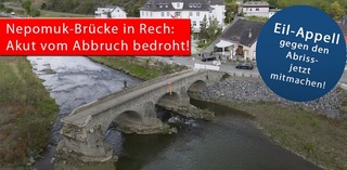 Eil-Appell der DSD zur Nepomukbrücke in Rech