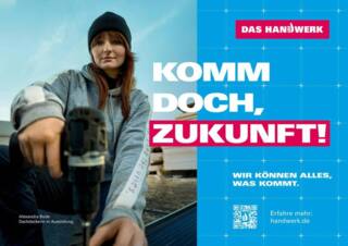 ZDH, Das Handwerk: Alexandra – Dachdeckerin, Fotograf: Konrad Berthold