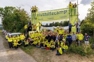 Fluthilfecamp der Jugendbauhütten der Deutschen Stiftung Denkmalschutz